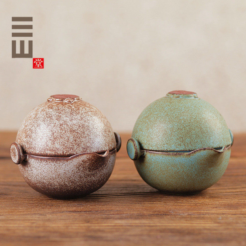 Sanshan Town Pizza - Flower One cup of portable tea - suit Japanese ceramic mini - fast client travel package