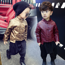 Girls Winter Tangdress Boy Chinese Wind Childrens Baby Year Dress Clothes Thickened Two Pieces