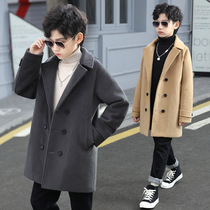 The big boys hair coat gas coat 2022 new big boy suit thickened winter clothing medium long childrens clothing