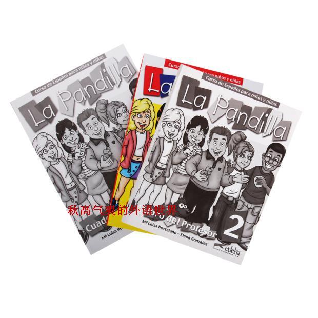 Children's Spanish Language Textbook La Pandilla 2 Student Book + Teacher's Book + Exercise Book Children's Spanish Language Textbook La Pandilla 2 Student Book + Teacher's Book + Exercise Book