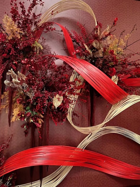 Colorful Bamboo Strips for Weaving Materials, Student Handicrafts, Floral Art, Weddings, Hotels, Exhibition Halls, and Gardening