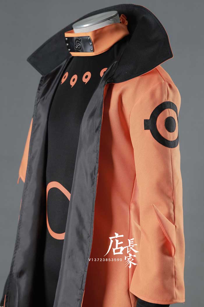 Anime Nhật Bản Naruto COS quần áo thổi lửa sáu trang phục Taoist Naruto COSPLAY nam trẻ em - Cosplay đồ hầu nữ