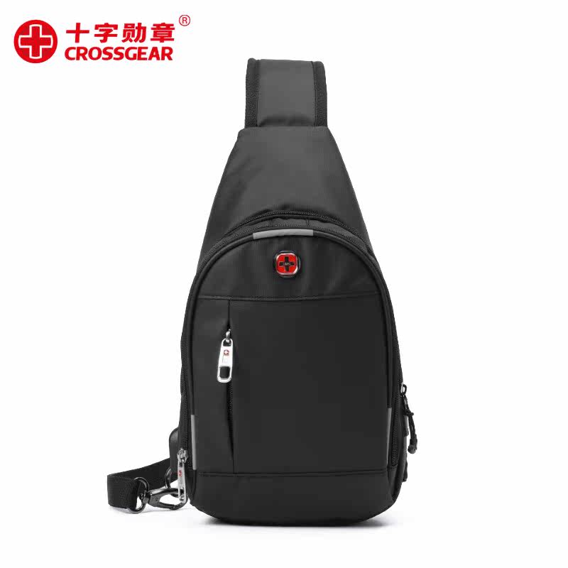 Swiss chest bag men's summer sports trendy brand waterproof men's messenger bag 2021 new lightweight trendy small backpack