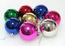 8 cm silver color golden red Christmas ball plating ball Plated Ball Plastic Hollow Balls Light ball sublight ball