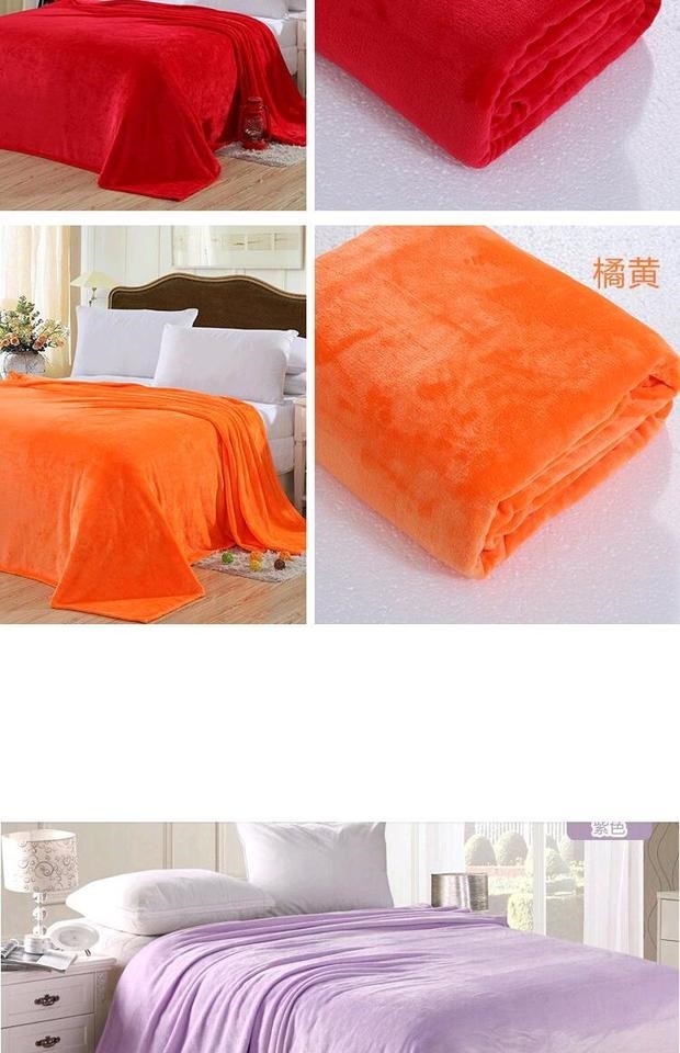 Fale nhung chăn tấm flannel giản dị chăn sofa chăn là màu tinh khiết san hô nhung chăn chăn chăn lông cừu nanara life