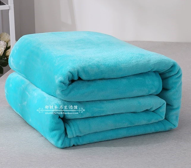 Fale nhung chăn tấm flannel giản dị chăn sofa chăn là màu tinh khiết san hô nhung chăn chăn