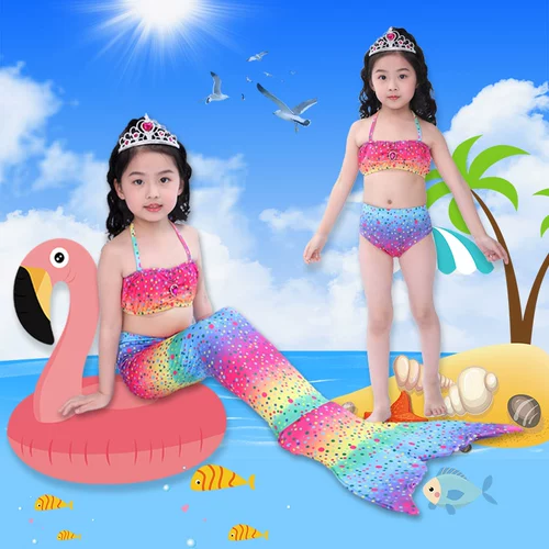 Детский наряд маленькой принцессы, летний купальник, крой «рыбий хвост»