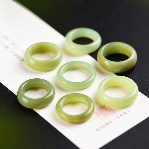 Натуральное кольцо из нефрита, подвеска подходит для мужчин и женщин для влюбленных