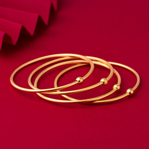 Золотой регулируемый золотой браслет, не выцветает