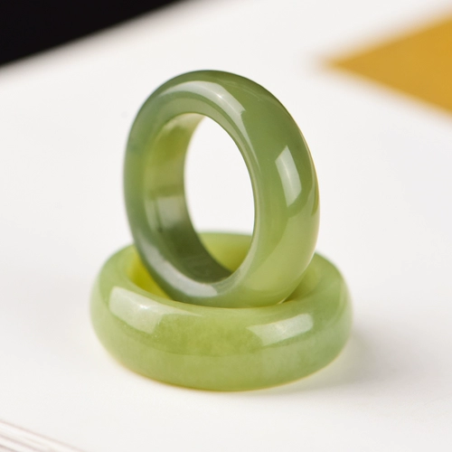 Натуральное кольцо из нефрита, подвеска подходит для мужчин и женщин для влюбленных