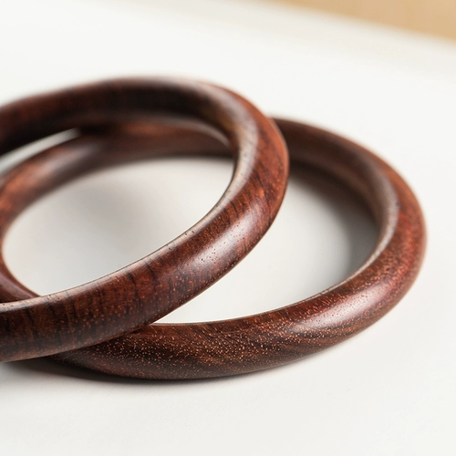 Деревянный ретро женский браслет из розового дерева, этническое ювелирное украшение, простой и элегантный дизайн