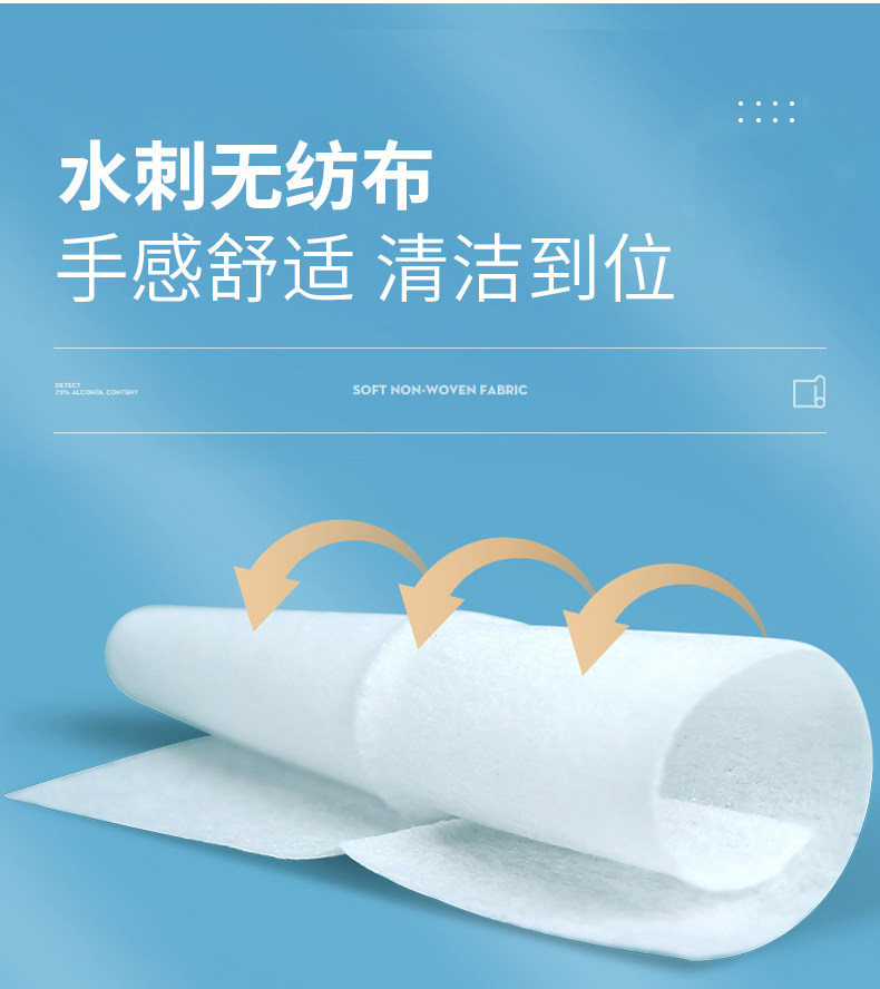 【中国直邮】蓓安适 酒精棉片 6*6cm 100片/盒 75度乙醇消毒