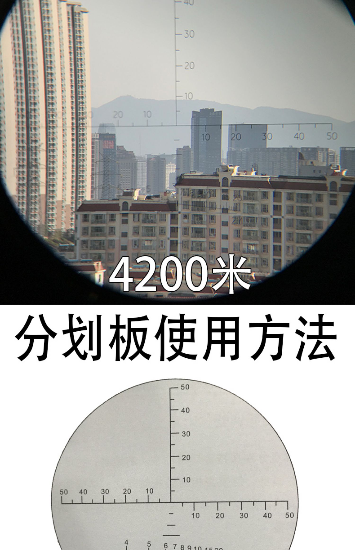 Monocular Cross Mirror Sniper Săn bắn quân sự độ nét cao Rangefinder Night Vision ngoài trời - Kính viễn vọng / Kính / Kính ngoài trời ống nhòm nikon prostaff 7s 10x42