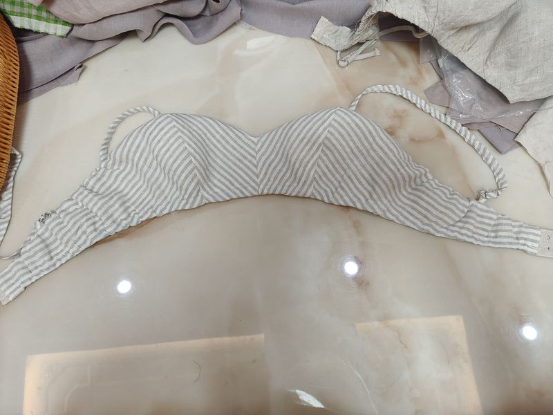 Linen Traditional Wireless Full-Coverage Bra, Antibacterial, Pressure-Free, Loose-Fitting Underwear, Non-Elastic, Sweat-Absorbing and Breathable Traditional Style