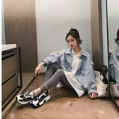 Pregnant women early autumn suit fashion foreign school out net red casual temperament maternity dress shake sound European two-piece set