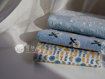 (Small island hand-made)Akira Kukawa minaperhonen embroidered fabric hobo fabric A6 book jacket admi