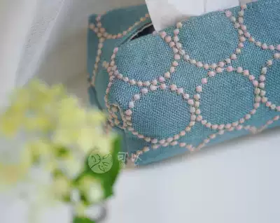 (Small island hand-made) (tambourine) minaperhonen are Chuanming handmade tissue bag L