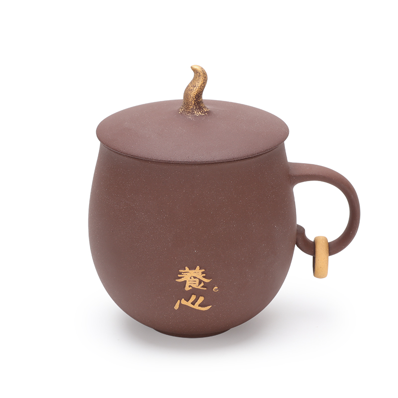M letters kilowatt/hall ceramic health tea cup cup tea cup healthy soil paint craft glass yangxin cup