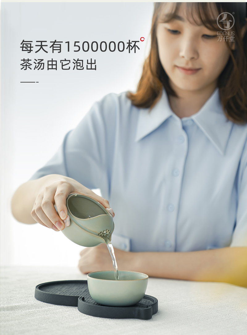 Thousands of thousand hall tea cup to crack a teapot travel kunfu tea at the tea taking ceramics with female household name plum guest