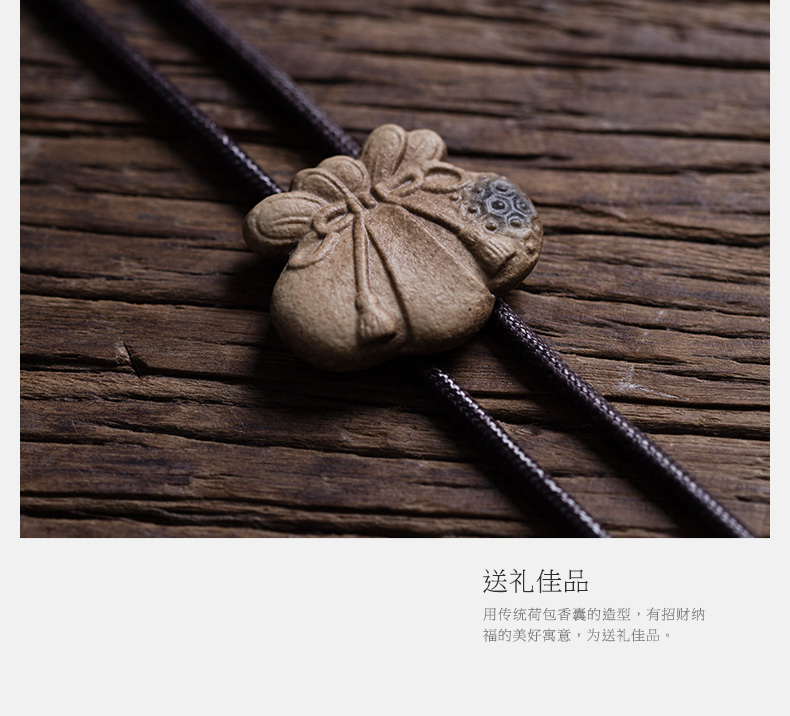 Thousands of thousand hall hang act the role of ceramic arts and crafts tea hang act the role of women jewelry accessories teamed necklace pouch