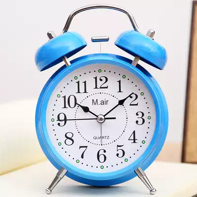 Small alarm clock students use luminous mute bedside simple alarm children creative personality bedroom clock Super Sound
