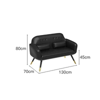 Черный диван для двоих