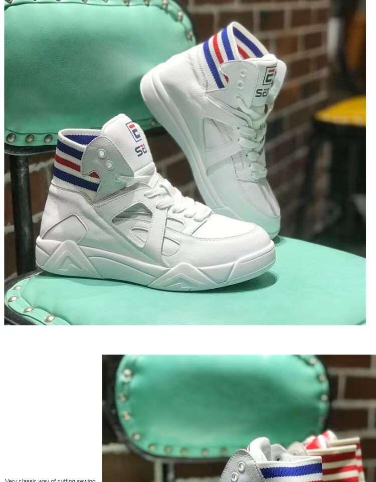 Giày cao cổ nữ 2018 mới mùa thu đế bằng da đế xuồng thể thao giày boot nữ cổ lửng