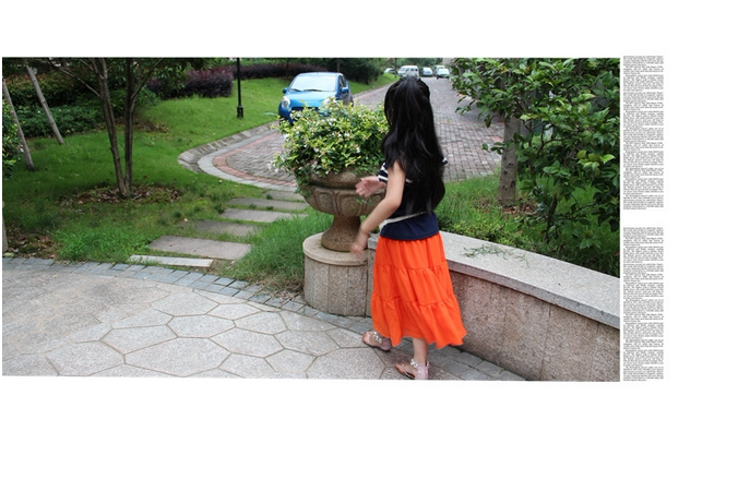 Jupe enfant en mousseline de soie - Ref 2049100 Image 48