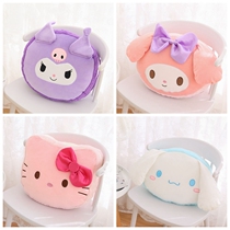 Beauty Letti Rainbow Color Macaron Sandwich Small Devil Biscuits Cuddle Bedroom Floating Window Round Cushion Plush Leaning Pillow
