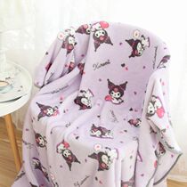Cartoon Purple Little Devil Flannel Flannel Blanket Spring Summer Single Double Thin Blanket Office Summer Cool Afternoon Nap Air Conditioning Blanket