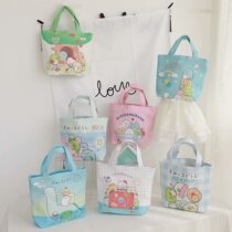 Cute Cartoon Group Son Animal Printed Pu Bains girl students 100 hitchhiking When shopping bags carry small carrying bags