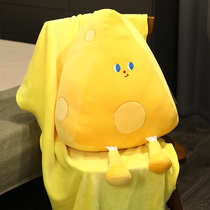 Cheese Holding Pillows Girls Sleep Wool Suede Toys Boys Cheese Paparazzi Bed Doll Ultra Soft Cute Presents