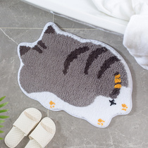 Back Movie Kitty in doormat Entrance Cartoon Door Cushion Bedroom Bathroom Toilet Doormat Anti-Slip Water Absorbing Footbed