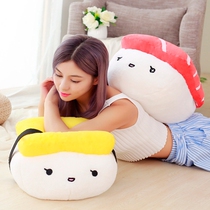 Day Department sushi Pillow Salmon Salmon Sushi Plush Soft Cute Group Sushi Soft Mengs Neighborhood Stay Cute Gift hug Pillow Lean on Pillows