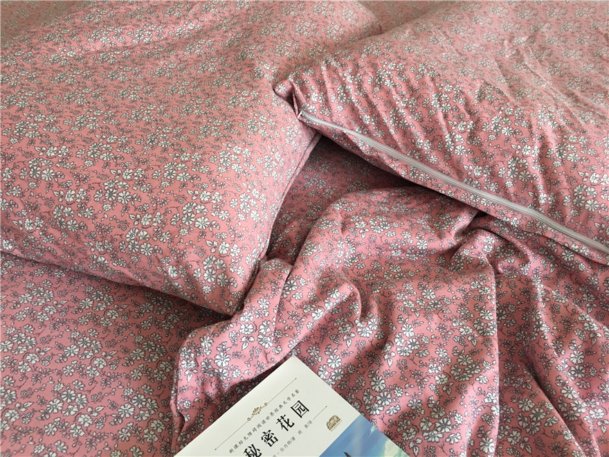 Foreign Trade Fields Garden Crushed Flower Knit Quilt Cover Sheet Single Piece Pure Cotton Knit Quilt Cover 160 * 210 Dormitory Autumn Winter Single