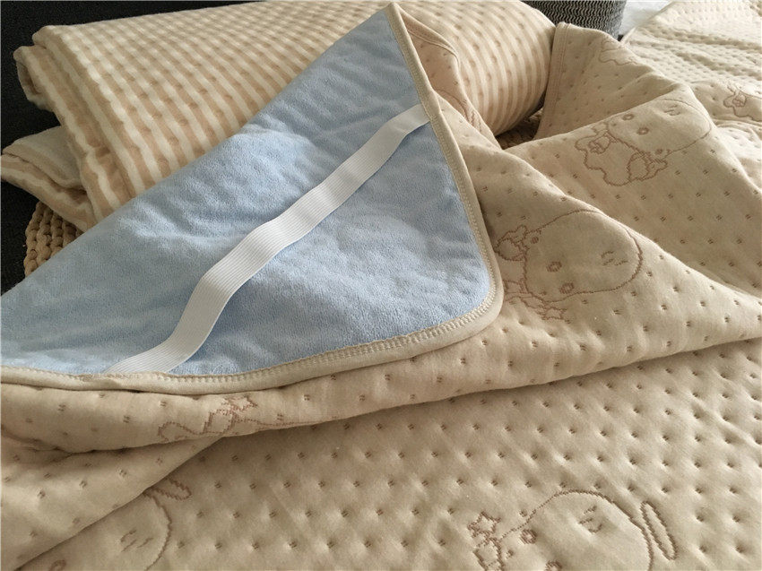 Child urine-proof cushion waterproof cushion pure cotton colored cotton thickened Elderly waterproof sheet 1 5 1 8m Two sides with machine washable