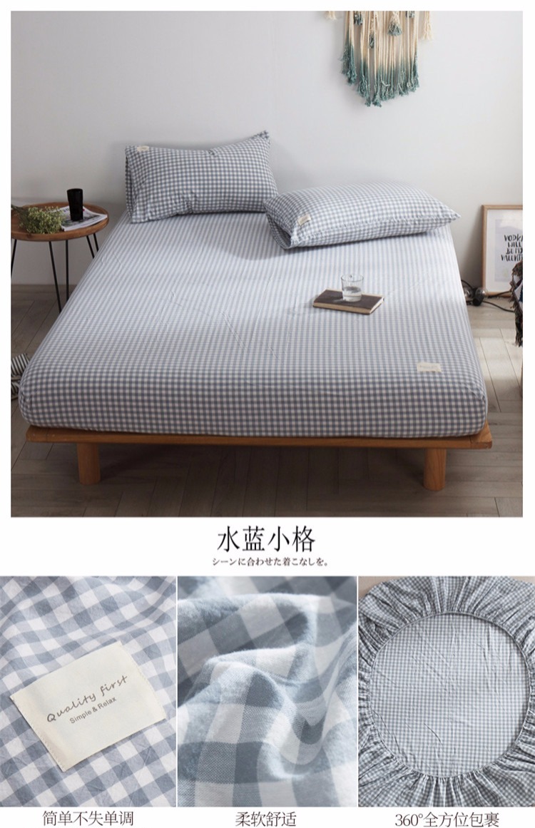 1.2 Zongdian rửa sạch bông bông Sheets Được trang bị duy nhất mảnh 1,5m 1,8 m bông bông đặt Simmons - Trang bị Covers Ga chun chần Everon