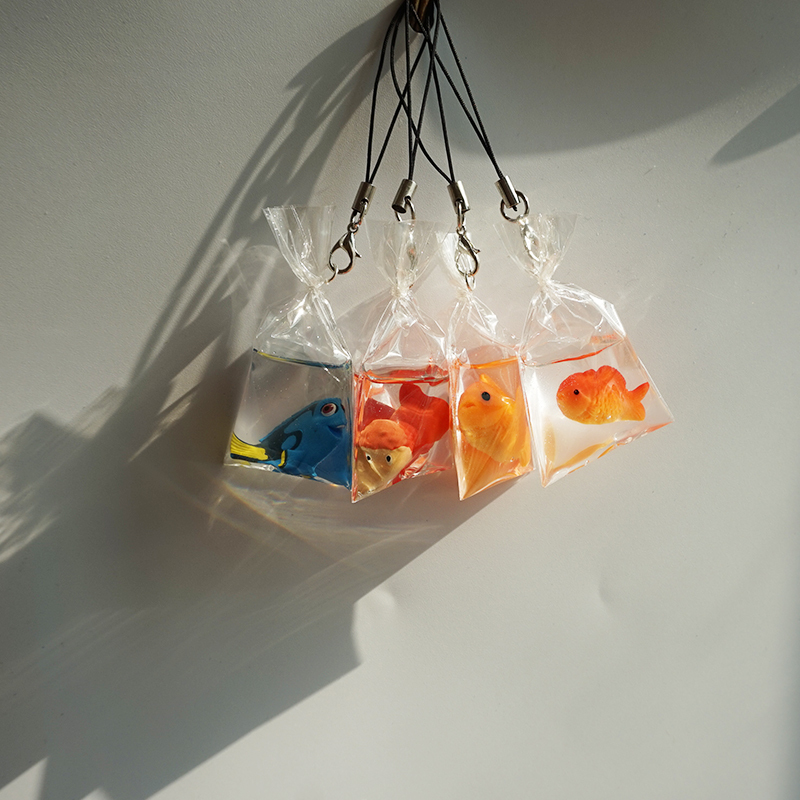 Goldfish Pendant Keychain Original Design Handmade Ornament Bag Decoration Creative Fun Keychain Backpack Pendant Goldfish Pendant Keychain Original Design Handmade Ornament Bag Decoration Creative Fun Keychain Backpack Pendant