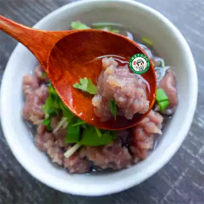 4 pieces of SF Fujian Fuzhou specialty snacks Handmade beef slices smooth powder beef soup 500g beef smooth soup