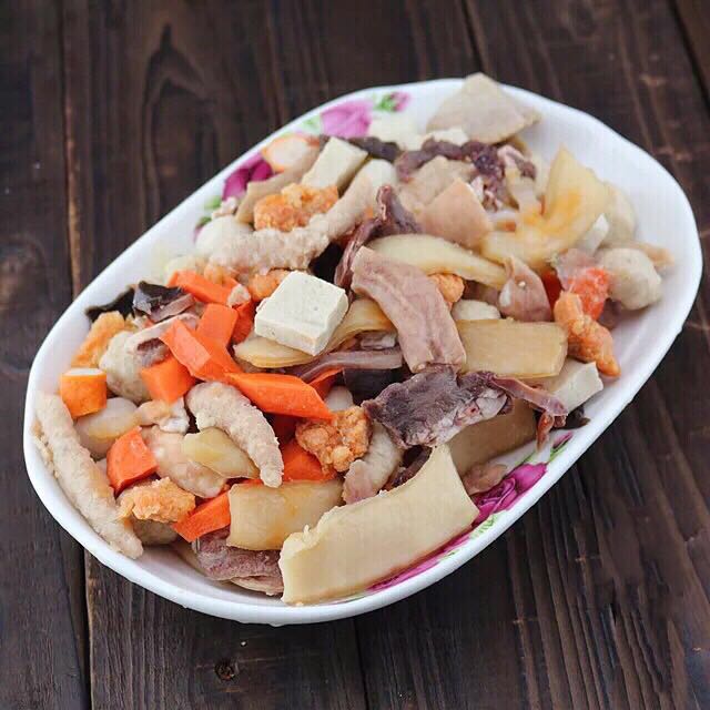 4 pieces of Fuzhou Fuqing special snack chowder soup ingredients 500 grams of Fujian specialty hot and sour soup to send seasoning package