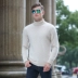 Áo len cashmere nam tinh khiết cashmere mùa thu và mùa đông cao cổ áo len cashmere nam chạm đáy áo len kích thước lớn áo len nam cao lật