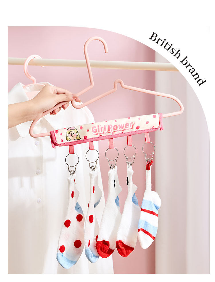 Клипса стойки 便携布艺晾衣架旅游出差挂晾衣服内衣裤袜子夹酒店多夹子晒衣神器