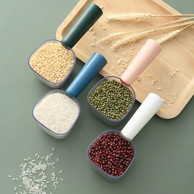 Minima Quantity Rice Spoon Flour Five Grain Cereal Cup Large Capacity Scoop Face Spoon Kitchen Home With Clip Scale Spoon-Taobao