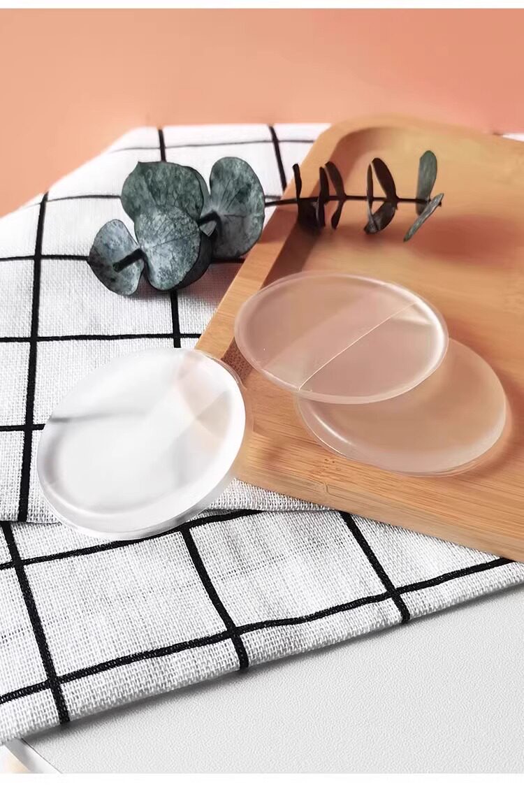 Щетка для лица 超软硅胶粉扑不吃粉果冻气垫透明干湿两用bb霜隔离防晒霜粉底液扑