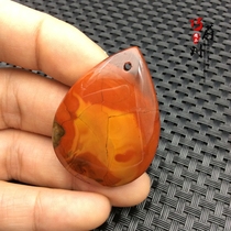 Exquisite pure natural Xuanhua Ancient Warring States Red Agate pendant accessories water drop personality necklace special price