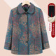 Middle-aged and elderly women's autumn and winter coats, mom's plus size velvet coat