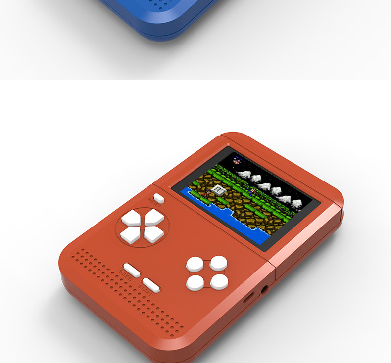 Overlord kid mini FC màu đỏ và trắng cầm tay game console Tetris hoài cổ cầm tay được xây dựng trong 300 trò chơi máy tay cầm chơi game