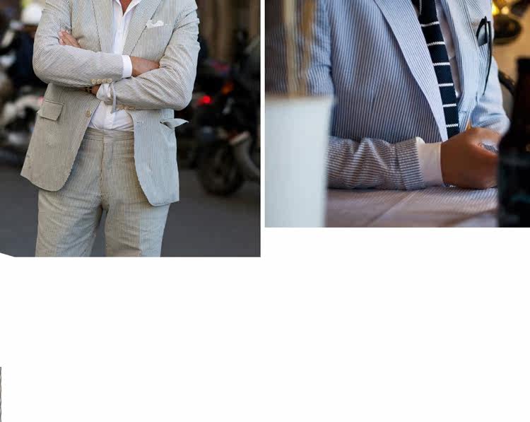 Costume homme en chanvre pour été - Ref 1563479 Image 18