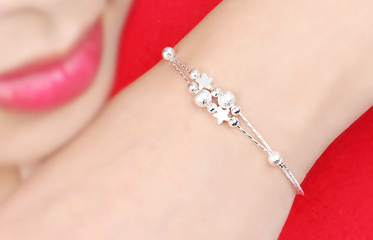 [Mua hai tặng một miễn phí] sterling bạc bracelet bracelet trang sức để gửi bạn gái của mình để gửi mẹ-in-law quà tặng đa năng push-pull vòng đeo tay