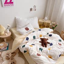 Soft ~ A class full cotton baby boy kindergarten single soft glutinous knitted cotton Four-three sets